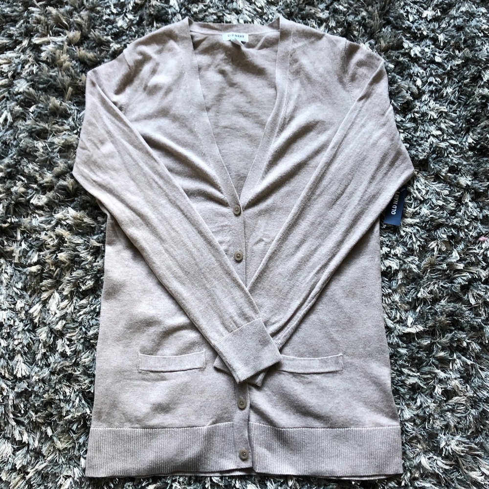 Old Navy ~Beige Cardigan ~ Women’s Size Large ~ Brand New!